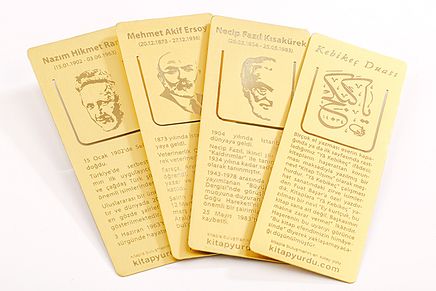 Kıskaçlı Pirinç Kitap Ayraçları Seti (4 Adet) 