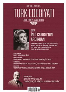 Türk Edebiyatı Aylık Fikir ve Sanat Dergisi Sayı: 576 Ekim 2021