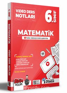 2022 6.Sınıf Matematik Video Ders Notları (Konu Anlatımı) - Serdar Sanar