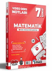 2022 7. Sınıf Matematik Video Ders Notları (Konu Anlatımı) - Serdar Sanar