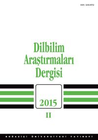 Dilbilim Araştırmaları Dergisi 2015/2