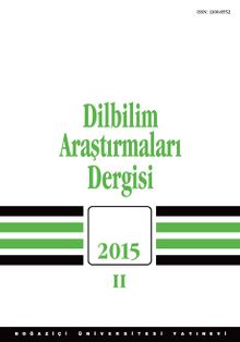 Dilbilim Araştırmaları Dergisi 2015/2