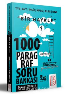 2022 Bir Hayale Serisi Tüm Sınavlar İçin Paragraf Tamamı Çözümlü Soru Bankası - Levent Balkesen