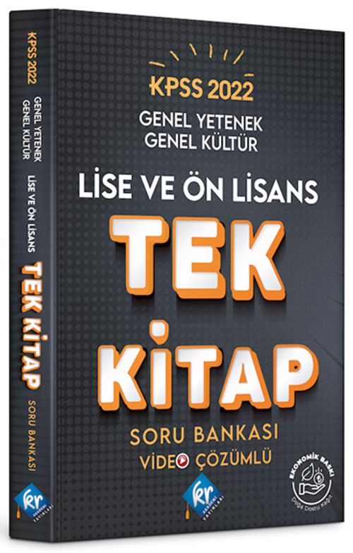 2022 KPSS Lise Ön Lisans Genel Yetenek Genel Kültür Tek Kitap Soru Bankası