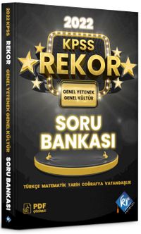 2022 KPSS Genel Yetenek Genel Kültür Tüm Dersler Rekor Soru Bankası
