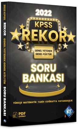 2022 KPSS Genel Yetenek Genel Kültür Tüm Dersler Rekor Soru Bankası