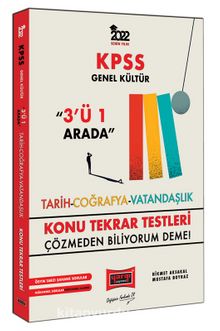 2022 KPSS Genel Kültür 3'ü 1 Arada Konu Tekrar Testleri - Kolektif