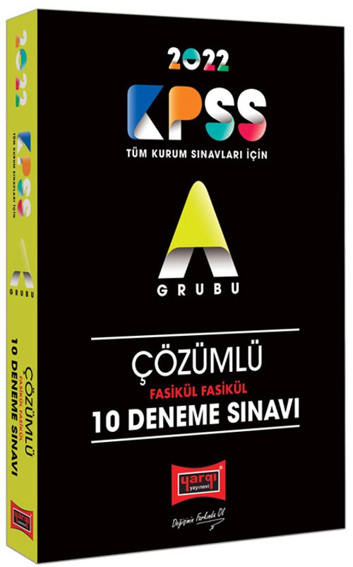 2022 KPSS A Grubu Fasikül Fasikül Çözümlü 10 Deneme Sınavı
