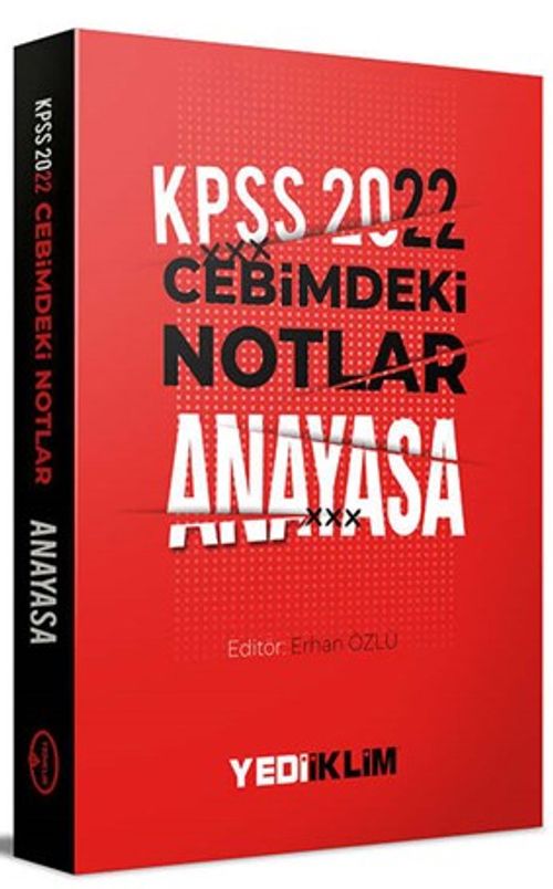2022 KPSS Cebimdeki Notlar Anayasa Kitapçığı