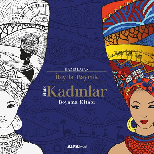 Etnik Kadınlar Boyama Kitabı 