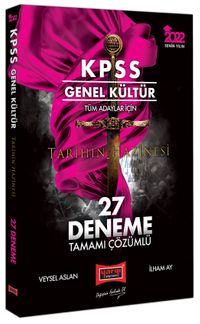 2022 KPSS Genel Kültür Tüm Adaylar İçin Tarihin Hazinesi Tamamı Çözümlü 27 Deneme Sınavı