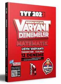 2022 TYT Matematik Tamamı Video Çözümlü 12 Deneme Sınavı