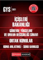İçişleri Bakanlığı Görevde Yükselme ve Unvan Değişikliği Ortak Konular Konu Anlatımlı Soru Bankası