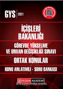 İçişleri Bakanlığı Görevde Yükselme ve Unvan Değişikliği Ortak Konular Konu Anlatımlı Soru Bankası - Kolektif