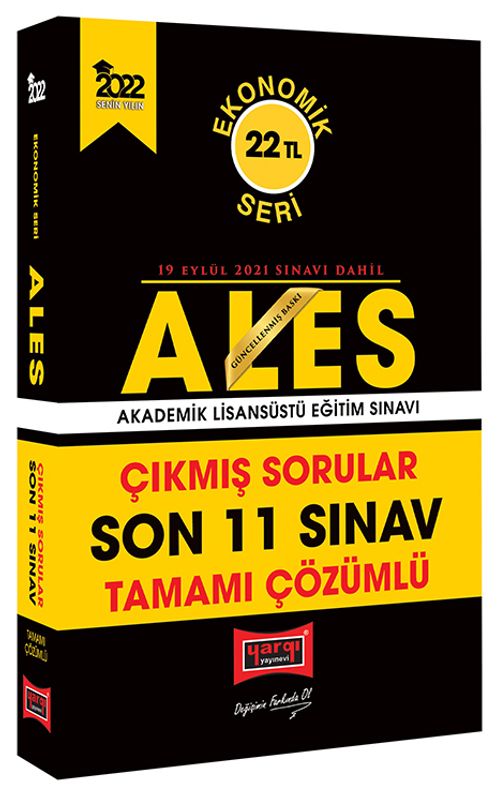 2022 ALES Ekonomik Seri Tamamı Çözümlü Son 11 Sınav Çıkmış Sorular