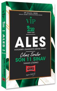 2022 ALES VİP Tamamı Çözümlü Son 11 Sınav Çıkmış Sorular