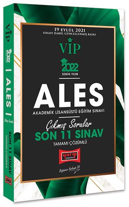 2022 ALES VİP Tamamı Çözümlü Son 11 Sınav Çıkmış Sorular