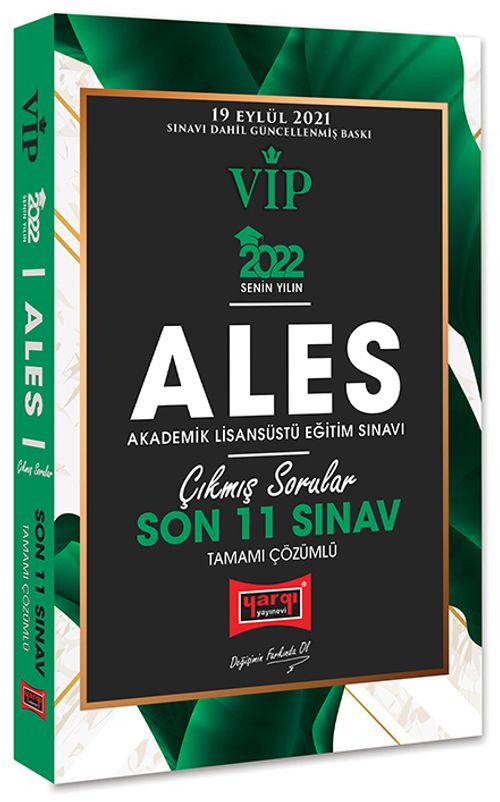 2022 ALES VİP Tamamı Çözümlü Son 11 Sınav Çıkmış Sorular
