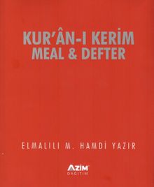 Kur'an-ı Kerim Meal ve Defter