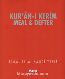Kur’an-ı Kerim Meal ve Defter - Elmalılı Hamdi Yazır