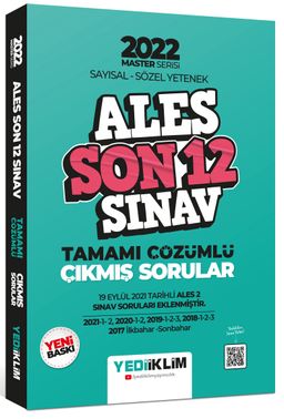2022 Master Serisi ALES Sayısal- Sözel Yetenek Son 12 Sınav Tamamı Çözümlü Çıkmış Sorular