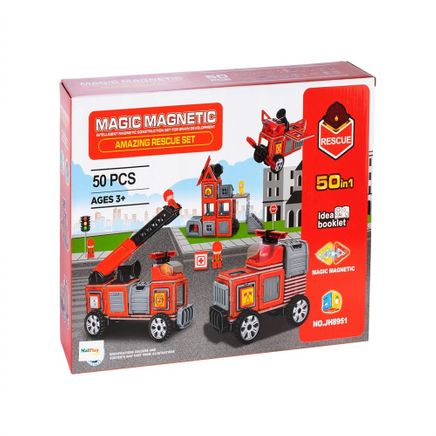 Magnetik 50 Parça İtfaiye Seti(92691)