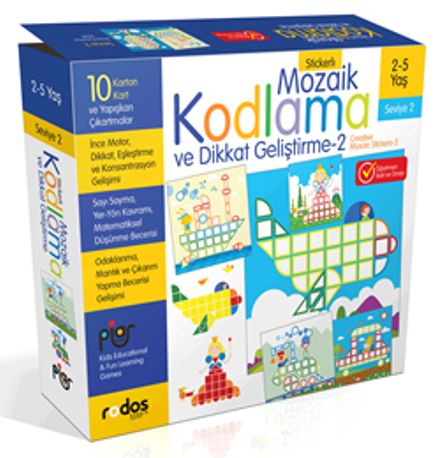 Stickerlı Mozaik Kodlama ve Dikkat Geliştirme 2