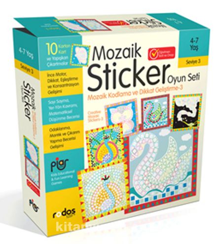 Mozaik Sticker (Çıkartma) Oyun Seti Seviye 3