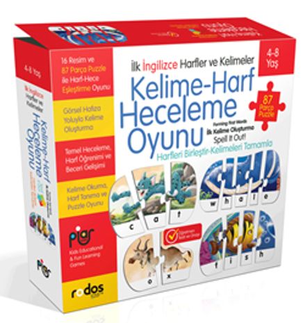 İlk İngilizce Harfler ve Kelimeler Kelime-Harf Heceleme Oyunu