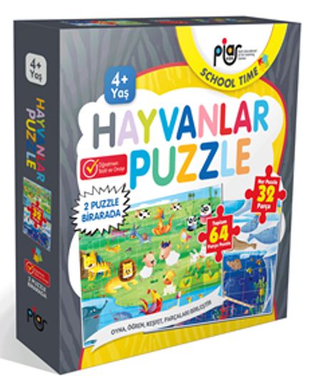 Hayvanlar Puzzle (32 Parça)