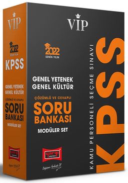 2022 KPSS Genel Yetenek Genel Kültür Vip Çözümlü ve Cevaplı Modüler Soru Bankası Seti (5 Kitap)