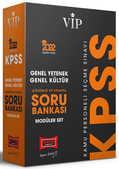 2022 KPSS Genel Yetenek Genel Kültür Vip Çözümlü ve Cevaplı Modüler Soru Bankası Seti (5 Kitap)