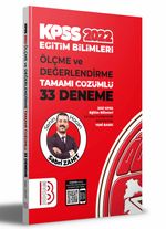 2022 KPSS Eğitim Bilimleri Ölçme ve Değerlendirme Tamamı Çözümlü 33 Deneme 