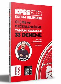2022 KPSS Eğitim Bilimleri Ölçme ve Değerlendirme Tamamı Çözümlü 33 Deneme 