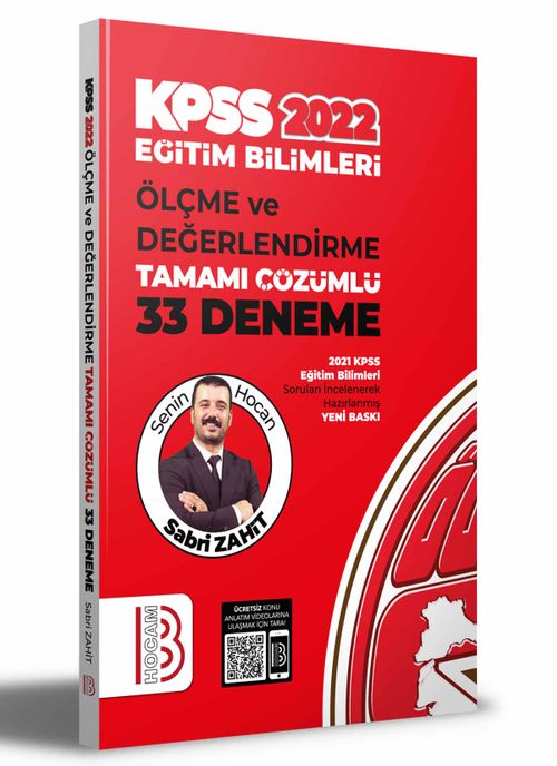 2022 KPSS Eğitim Bilimleri Ölçme ve Değerlendirme Tamamı Çözümlü 33 Deneme 