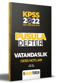 2022 KPSS Vatandaşlık Pusula Defter Ders Notları 