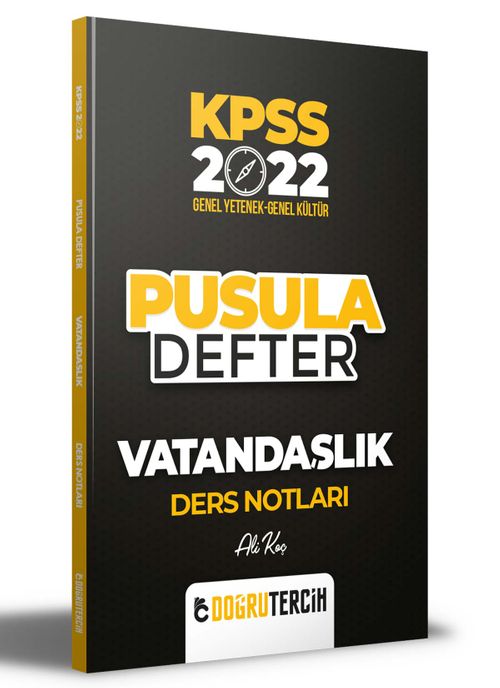 2022 KPSS Vatandaşlık Pusula Defter Ders Notları 