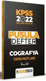 2022 KPSS Coğrafya Pusula Defter Ders Notları 