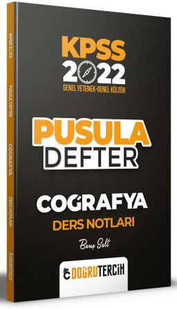 2022 KPSS Coğrafya Pusula Defter Ders Notları 