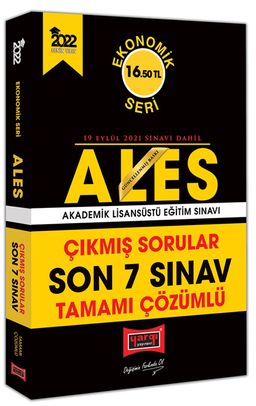 2022 ALES Ekonomik Seri Son 7 Sınav Tamamı Çözümlü Çıkmış Sorular