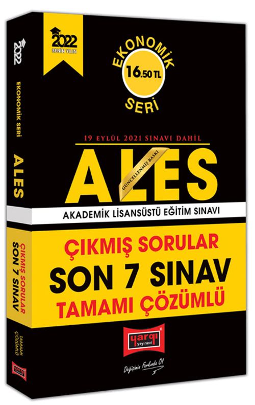 2022 ALES Ekonomik Seri Son 7 Sınav Tamamı Çözümlü Çıkmış Sorular