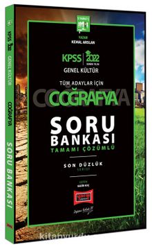 2022 KPSS Genel Kültür Son Düzlük Coğrafya Tamamı Çözümlü Soru Bankası - Kemal Arslan