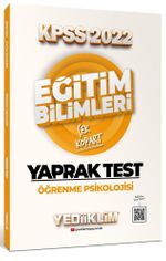 2022 KPSS Eğitim Bilimleri Öğrenme Psikolojisi Çek Kopart Yaprak Test