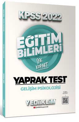 2022 KPSS Eğitim Bilimleri Gelişim Psikolojisi Çek Kopart Yaprak Test