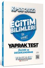 2022 KPSS Eğitim Bilimleri Ölçme ve Değerlendirme Çek Kopart Yaprak Test