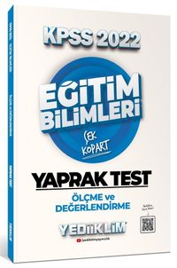 2022 KPSS Eğitim Bilimleri Ölçme ve Değerlendirme Çek Kopart Yaprak Test