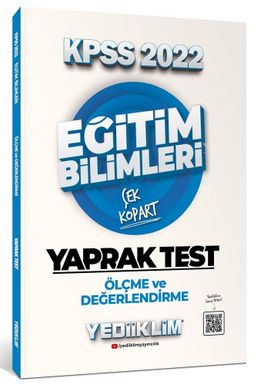 2022 KPSS Eğitim Bilimleri Ölçme ve Değerlendirme Çek Kopart Yaprak Test