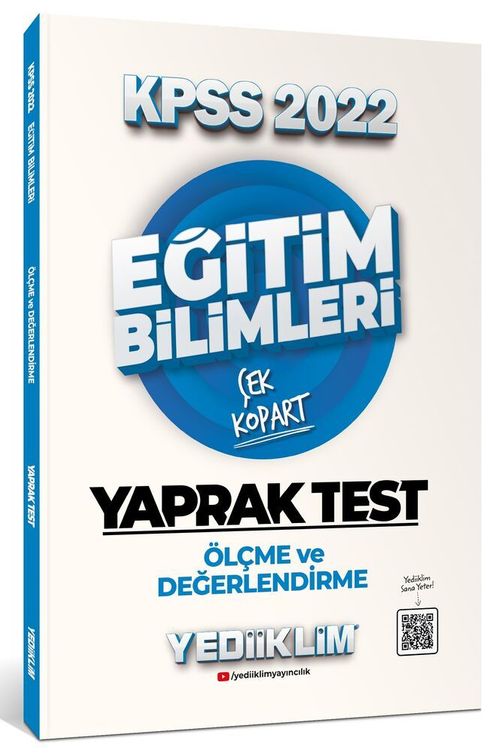 2022 KPSS Eğitim Bilimleri Ölçme ve Değerlendirme Çek Kopart Yaprak Test