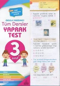 3. Sınıf Tüm Dersler Yaprak Test 