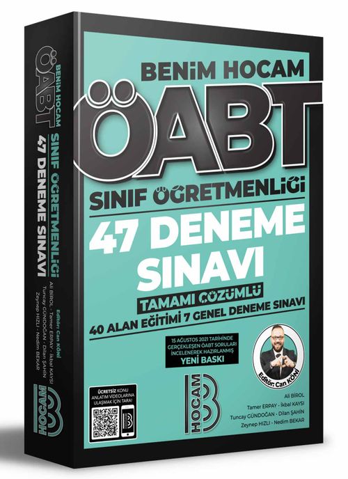2022 ÖABT Sınıf Öğretmenliği Tamamı Çözümlü 47 Deneme Sınavı